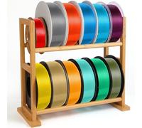 Ofcwoa Support de bobine de filament | Étagère de rangement pour filament d'imprimante 3D | Étagère de bureau à 2 étages pour organiser les fournitures d'atelier et de laboratoire
