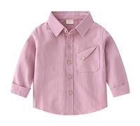 ofeirhz Chemise de compression sans manches pour jeunes nouveau-nés garçons automne et hiver revers couleur unie chemise irrégulière design quotidien mariage fleur garçon tenues jeune basket-ball