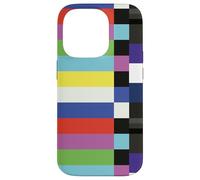 Off Air TV SMPTE Barres de Couleur années 90 80 cinéastes rétro Coque pour iPhone 14 Pro