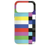 Off Air TV SMPTE Barres de Couleur années 90 80 cinéastes rétro Coque pour iPhone 17 Pro Max