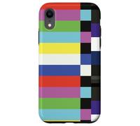 Off Air TV SMPTE Barres de Couleur années 90 80 cinéastes rétro Coque pour iPhone XR