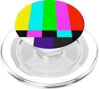 Off Air TV SMPTE Barres de Couleur années 90 80 cinéastes rétro PopSockets PopGrip pour MagSafe