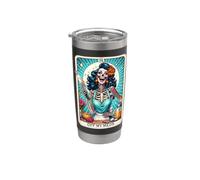 Off My Meds Unhinged Tarot Card Funny Graphic Gobelet isotherme en acier inoxydable double paroi