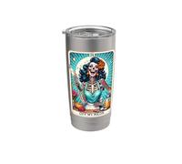 Off My Meds Unhinged Tarot Card Funny Graphic Gobelet isotherme en acier inoxydable double paroi