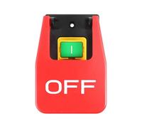 Off-On Red Cover Emergency Stop Push Button Switch 16A Power-Off/Undervoltage Protection Electromagnetic Start Switch