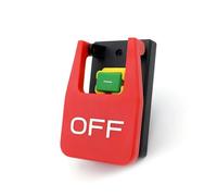 Off-On Red Cover Emergency Stop Push Button Switch 16A Power-Off/Undervoltage Protection Electromagnetic Start Switch