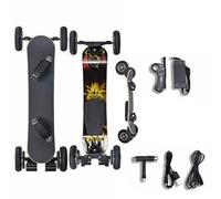 Off-Road All Terrain Electric Skateboard, Ultra-Long 20-31 Miles Range Mountain Board, Highest 28-32 MPH Top Speed,27 MPH & 18 Miles Range, 7+2+2 Maple and Fiber Glass Up to 330 lbs Right.