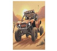 Off Road Car Puzzles en Bois 1000 Pièces pour Adultes, Poster Jigsaw Puzzle, Design Unique Jouet ÉduChatif pour Adolescents Et Enfants Idée Cadeau （78×53cm）
