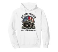 Off-Road Freedom Rock Crawling Nation Drapeau USA Vintage 4 x 4 Sweat à Capuche