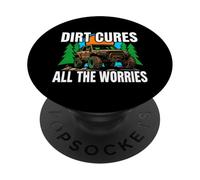 Off Roading Mudding Dirt Cures All The Worries PopSockets PopGrip Adhésif
