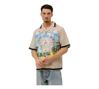 Off The Pitch - Paradise Satin Shirt - Homme - Chemises - Multicolore - Taille: XS