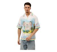 Off The Pitch - Paradise Satin Shirt - Homme - Chemises - Multicolore - Taille: XS