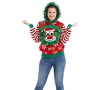 OFF THE RACK drôles pour Femmes Unisexes pour Pulls tricotés fête de Noël Sweater, That's A Festive Wrap, XXL
