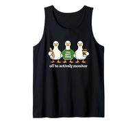 Off to Actively Monitor Funny Teacher Testing Day Goose Débardeur