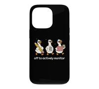 Off to Actively Monitor Teacher Testing Day Funny Goose Coque pour iPhone 13 Pro