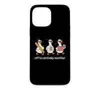 Off to Actively Monitor Teacher Testing Day Funny Goose Coque pour iPhone 13 Pro Max