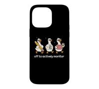 Off to Actively Monitor Teacher Testing Day Funny Goose Coque pour iPhone 14 Pro Max
