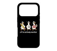 Off to Actively Monitor Teacher Testing Day Funny Goose Coque pour iPhone 17 Pro