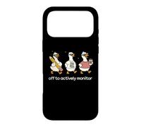 Off to Actively Monitor Teacher Testing Day Funny Goose Coque pour iPhone 17 Pro Max