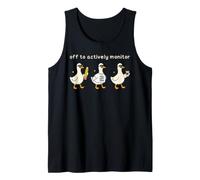 Off to Actively Monitor Teacher Testing Day Funny Goose Débardeur