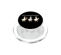 Off to Actively Monitor Teacher Testing Day Funny Goose PopSockets PopGrip pour MagSafe