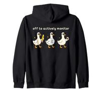 Off to Actively Monitor Teacher Testing Day Funny Goose Sweat à Capuche