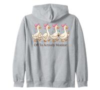 Off to Actively Monitor Teacher Testing Day Goose Parade Sweat à Capuche