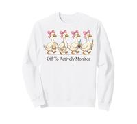 Off to Actively Monitor Teacher Testing Day Goose Parade Sweatshirt