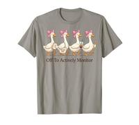 Off to Actively Monitor Teacher Testing Day Goose Parade T-Shirt