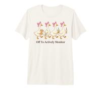 Off to Actively Monitor Teacher Testing Day Goose Parade T-Shirt Haut de Gamme