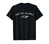 Off to Alaska Whale Funny Vintage Alaskan Souvenir T-Shirt