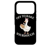 Off to Bake Pain au levain Funny Goose Baker Bakery Coque pour iPhone 17 Pro