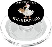 Off to Bake Pain au levain Funny Goose Baker Bakery PopSockets PopGrip pour MagSafe