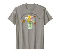 Off to Be Radical Écume Gauche Papillon monarque Orange T-Shirt