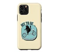 Off to Be Radical Left Scum Vélo rétro Motif Chat et Souris Noir Coque pour iPhone 11 Pro
