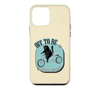 Off to Be Radical Left Scum Vélo rétro Motif Chat et Souris Noir Coque pour iPhone 12 Mini