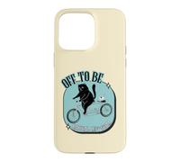 Off to Be Radical Left Scum Vélo rétro Motif Chat et Souris Noir Coque pour iPhone 15 Pro Max