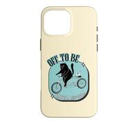 Off to Be Radical Left Scum Vélo rétro Motif Chat et Souris Noir Coque pour iPhone 16 Pro Max