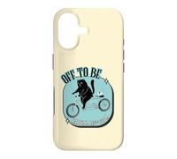 Off to Be Radical Left Scum Vélo rétro Motif Chat et Souris Noir Coque pour iPhone 17
