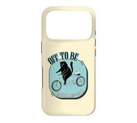 Off to Be Radical Left Scum Vélo rétro Motif Chat et Souris Noir Coque pour iPhone 17 Pro
