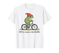 Off to Cause a kerfuffle drôle Grenouille sur Le vélo T-Shirt