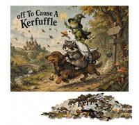 Off to Cause A Kerfuffle ｜ Funny Adventure an Puzzle en Bois, 500 pièces | Un loisir manuel à la maison - une méthode de montage claire pendant le temps libre.
