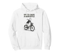 Off to Cause A Kerfuffle Funny Basenji Vintage Retro Sweat à Capuche