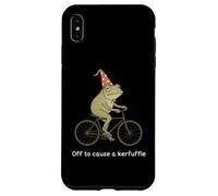 Off to Cause A Kerfuffle Funny Meme Frog Coque pour iPhone XS Max