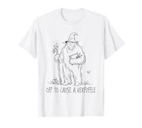 Off to Cause A Kerfuffle Wizard Bigfoot Funny Sasquatch T-Shirt