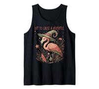 Off to Cause A Kerfuffle Wizarding Magic Funny Flamingo Débardeur
