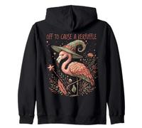 Off to Cause A Kerfuffle Wizarding Magic Funny Flamingo Sweat à Capuche