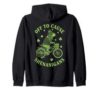 Off to Cause Shenanigans Basset Hound St Patrick Day Sweat à Capuche