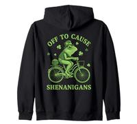 Off to Cause Shenanigans Frog St Patrick Day Sweat à Capuche