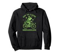 Off to Cause Shenanigans Frog St Patrick Day Sweat à Capuche